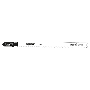 Bryson Trade Series Jigsaw Blades - Universal Cutting T345XF - 105mm - Pack of 5