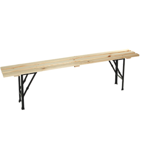 Wooden Canteen Form/Bench - Backless 1800mm