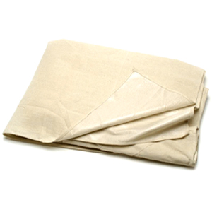 Cotton Twill Dust Sheets with Polythene Backing - 3.6 x 2.7m