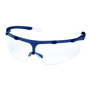 Uvex 9178-265 Super Fit Safety Glasses - Blue Frame/ Clear Lens
