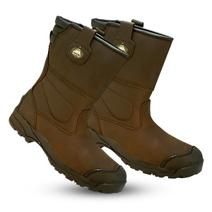 Premium Non-Metallic Rigger Boots - Brown - Size 12