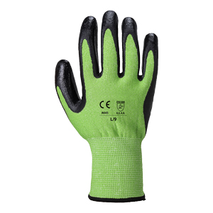 Colour Coded Cut Resistant Nitrile Foam Glove - Green/Cut 5 - Size 10/Extra Large