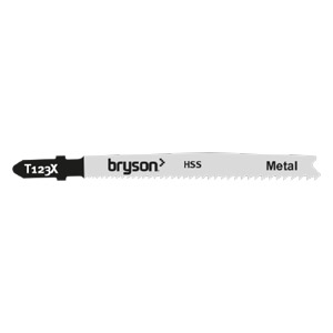 Bryson Trade Series Jigsaw Blades - Metal Cutting T123X - 75mm - Pack of 5