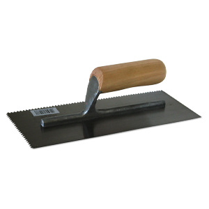 Notched Trowel V 3mm Soft Grip Handle 11 x 4.1/2in