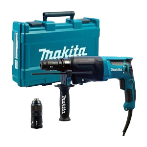 Makita HR2630T 3 Function SDS+ Hammer Drill with Quick Change Chuck - 240v