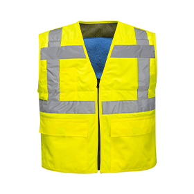 Hi-Vis Cooling Vest Yellow Medium