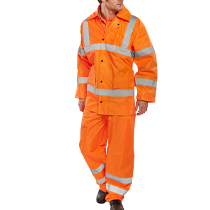 Lightweight Jacket & Trouser Suit - Orange - Medium