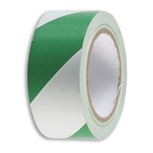 Barrier Tape Non-Adhesive - Green/White - 70mm x 500m