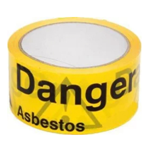 Danger Asbestos Warning Tape 50m x 66mm