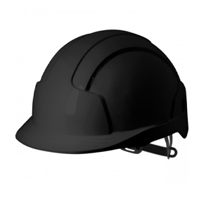 JSP EVO3 Safety Helmet with Slip Ratchet - Vented - Black