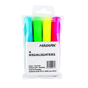 Assorted Highlighters - Pack of 4