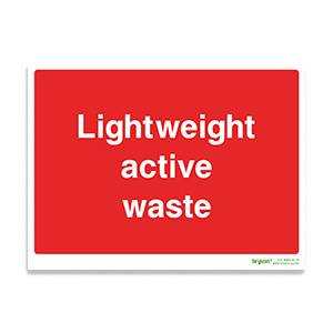 Lightweight Active Waste - 1mm Rigid PVC (300x200)