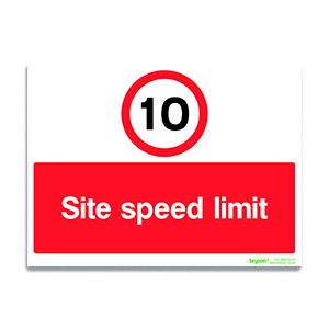 10 Site Speed Limit - 1mm Foamex (200x300)