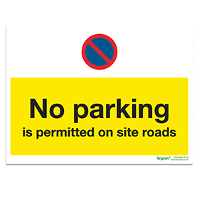 No Parking Is Permitted On Site Road - 1mm Rigid PVC (300x200)