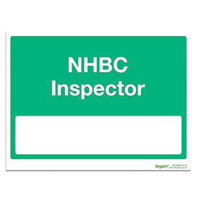 Green Nhbc Inspector - 1mm Foamex (300x200)