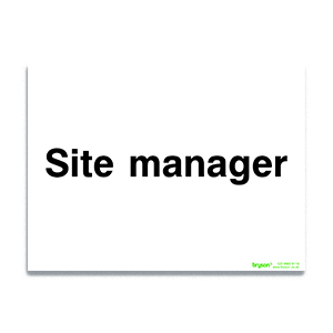 Site Manager - 1mm Foamex (300x200)