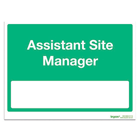 Green Assistant Site Manager - 1mm Foamex (300x200)