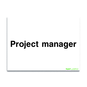 Project Manager - 1mm Foamex (300x200)