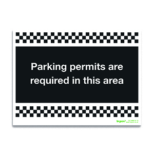 Parking Permits Are Required In This Area - 1mm Rigid PVC (200x300)