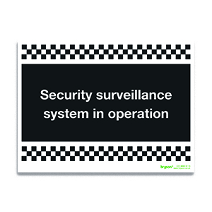 Security Surveillance System In Operation - 1mm Rigid PVC (200x300)