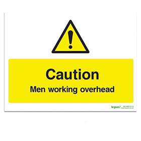Caution Men Working Overhead - 1mm Foamex (300x200)