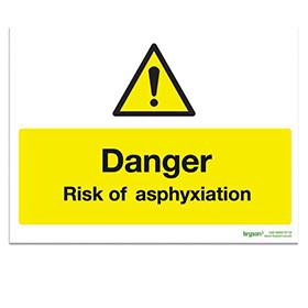 Danger Risk Of Asphyxiation - 1mm Rigid PVC (225x300)