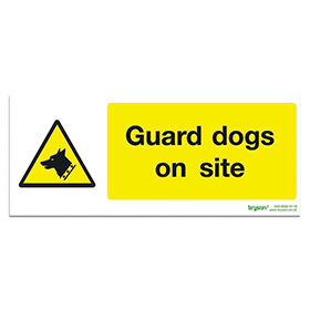 Guard Dogs On Site - 1mm Rigid PVC (300x150)