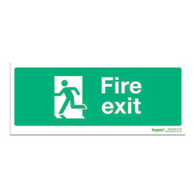 Running Man Fire Exit - 1mm Foamex (300x150)