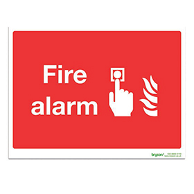 Fire Alarm - 1mm Rigid PVC (300x200)