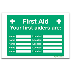 Your First Aiders Are Name And Located - ECOsign (300x200)