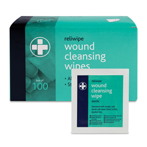 Individually Packed Antiseptic Wipes Box of 100