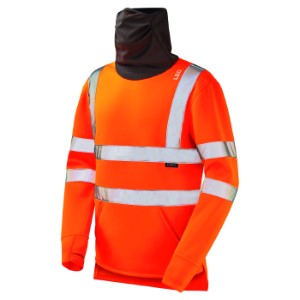 Combesgate EcoVis Sweatshirt w/ Snood - M - Orange
