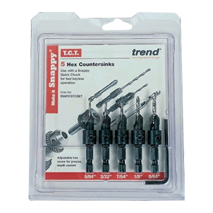 Trend Snappy 5 Piece TCT Countersink Set