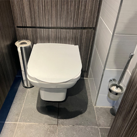 Flame Retardant WC Toilet Seat Impact Protector Cover - White