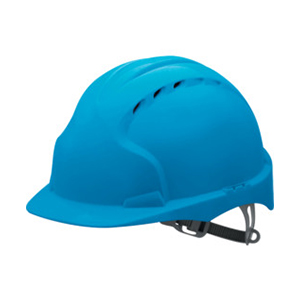 JSP EVO2 Safety Helmet with Slip Ratchet - Vented - Blue