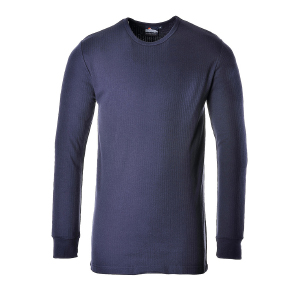 Portwest Thermal T-Shirt Long Sleeve - Navy - XSmall