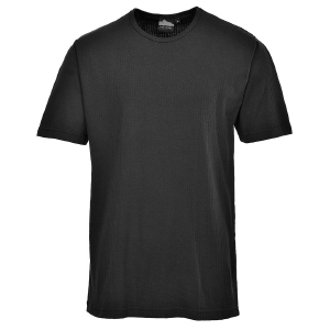 Portwest Thermal T-Shirt Short Sleeve - Black - Small