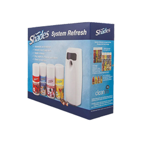 Selden Shades Automatic 3000 Air Freshener Pack (c/w Dispenser, 4 x Refills & Batteries)