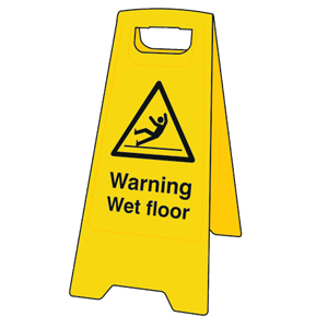 Caution Wet Floor Stand - 680 x 300mm
