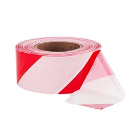 Barrier Tape Bunting - Red & White - 75mm x 500m