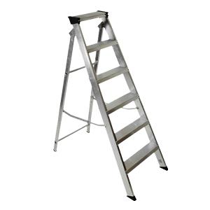 Swingback Aluminium Step Ladder - 10 Tread