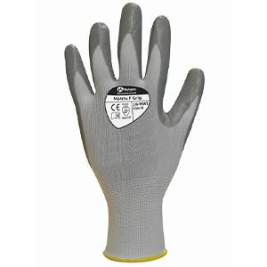 Matrix F Grip Gloves - Grey & White - Size 10/Extra large