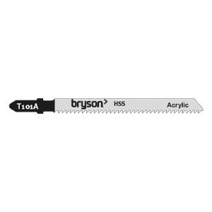 Bryson Trade Series Jigsaw Blades -  Plastic Cutting T101A - 75mm - Pack of 5