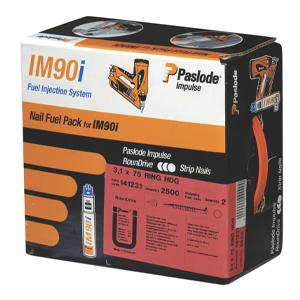 Paslode IM90i 1st Fix Nail/Fuel Pack - Galvanised - 51mm - 3750 Nails & 3 Fuel (IM360Ci)