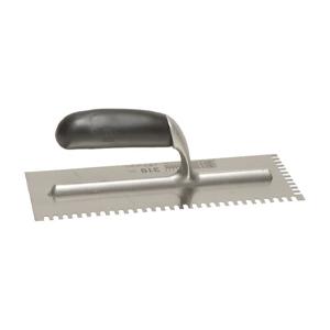 Notched Trowel 10mm Square Notches Wooden Handle - 11 x 4.1/2i