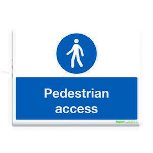 Pedestrian Access - 1mm Rigid PVC (300x200)