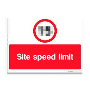 15 Site Speed Limit - 1mm Rigid PVC (200x300)