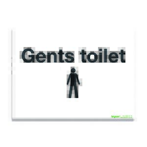 Gents Toilets - 1mm Rigid PVC (300x200)