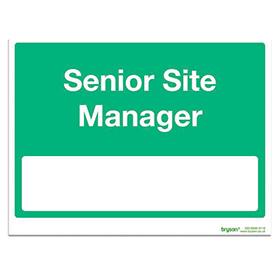 Green Senior Site Manager - 1mm Rigid PVC (300x200)