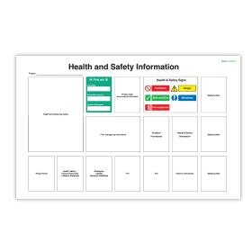 Health And Safety Information Board - 3mm Foamex (2000x1300)